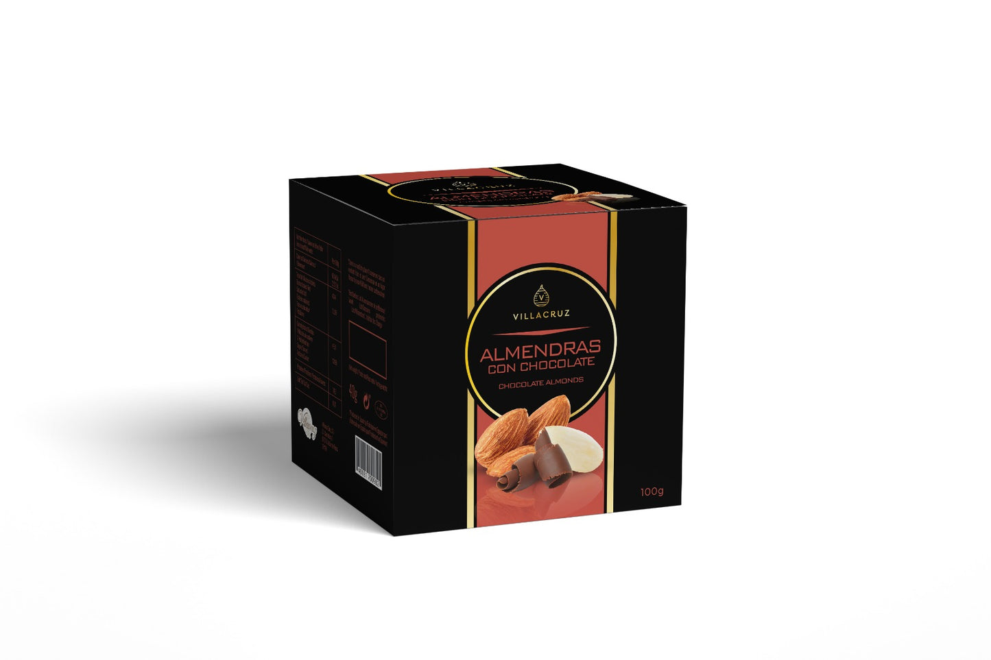 Almendras con Chocolate con Leche estuche 100 gr