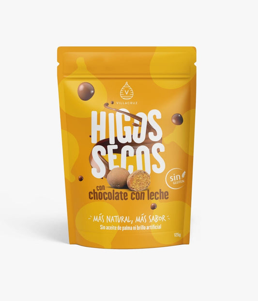 Higos Secos con Chocolate con Leche Doypack 125grs