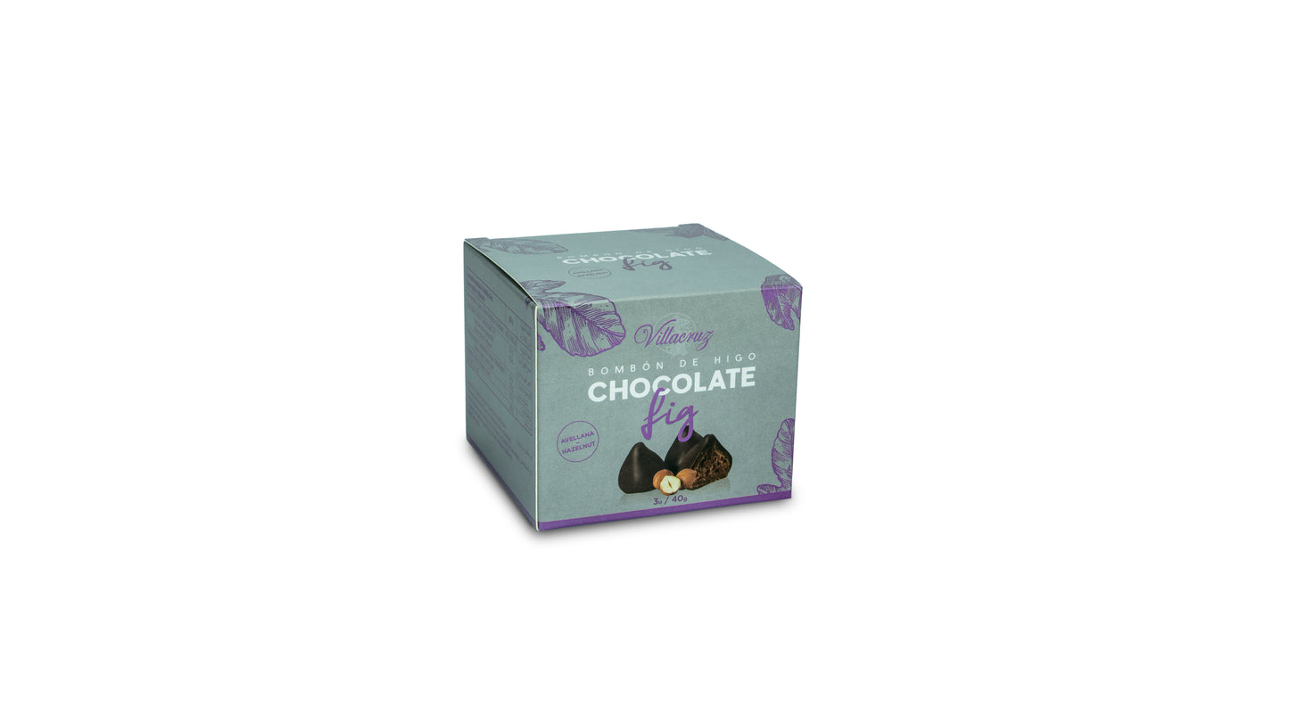Caja de 3 Bombones de Higo con Crema de Avellanas y Cacao - Villacruz